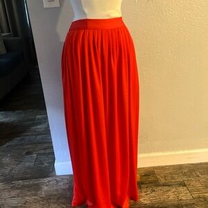BCBGMaxAzria Vibrant orange sofia poppy Maxi Skirt